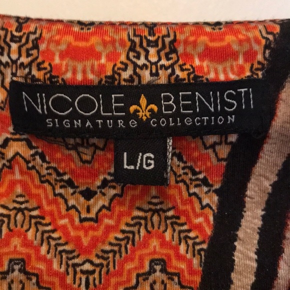 BENISTI Animal Print Asymmetric Dress (L) - Picture 3 of 4